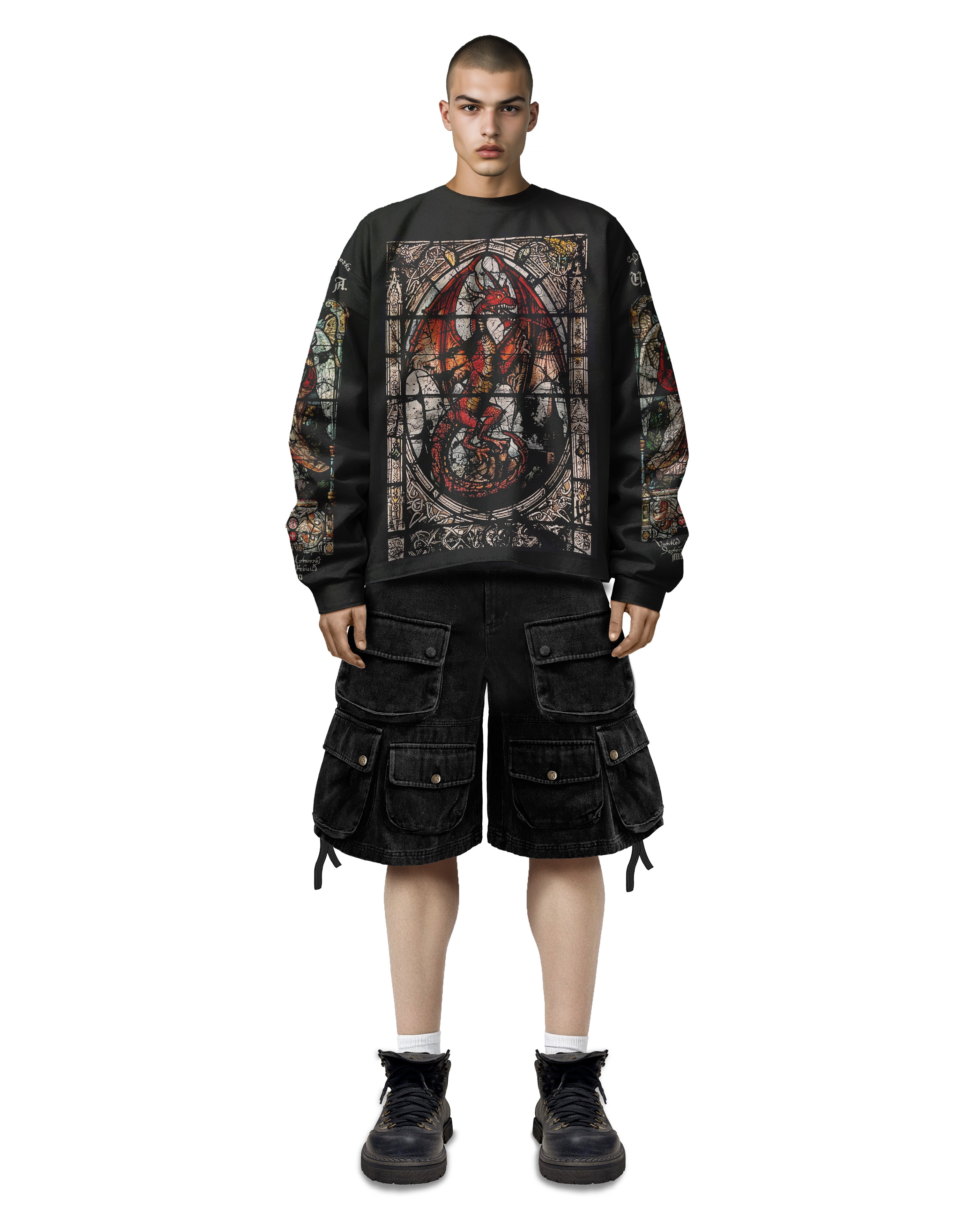 Cathedral Black Long Sleeve T-Shirt