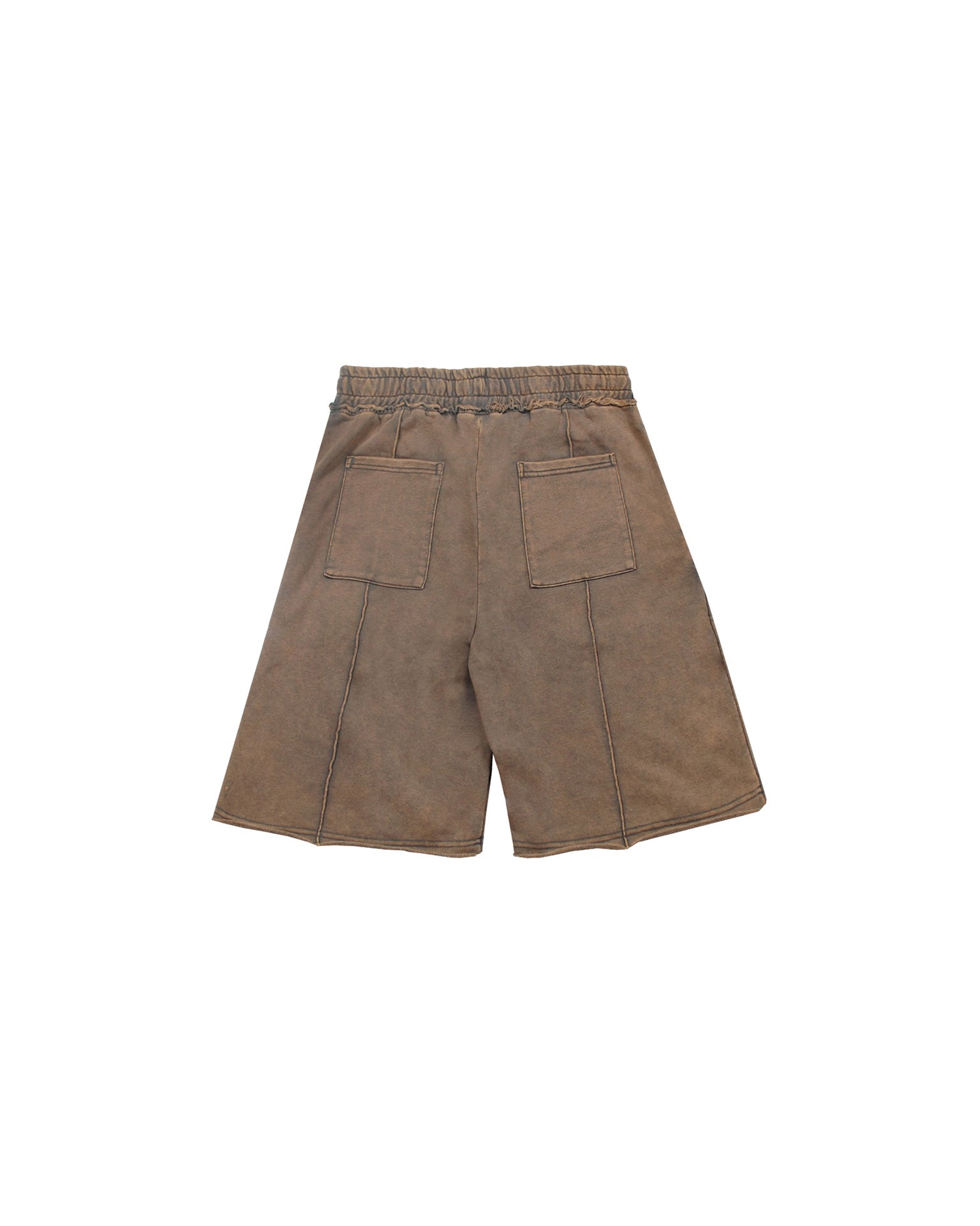 Washed Brown Sweat Shorts
