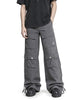 Cargo Wide Pants Washed Grey