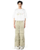 Cargo Wide Pants Washed Green