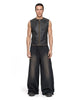 Vest Faux Leather Black