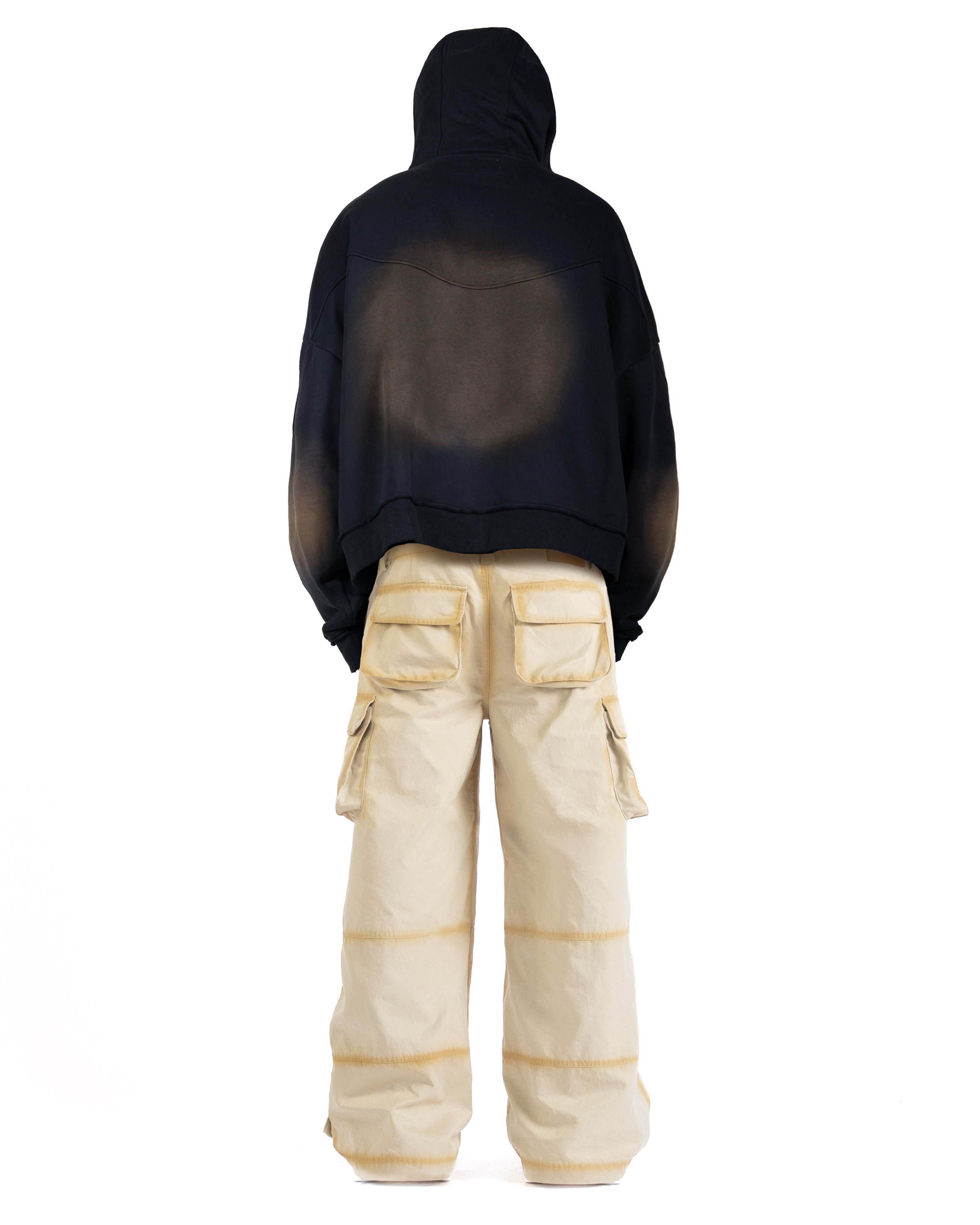 Faded Black Hoodie