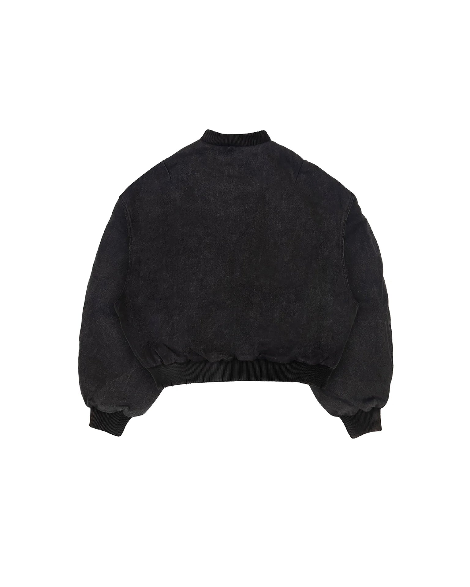 Washed Black Cargo Bomber