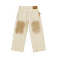 Double Knee Workwear Cream Pants