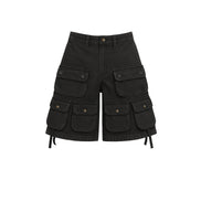 Cargo Shorts Washed Black