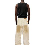 Double Knee Workwear Cream Pants