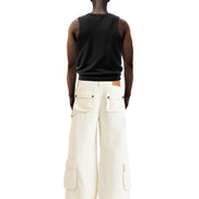 Cargo Pants Wide Leg Cream