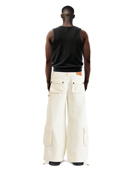 Cargo Pants Wide Leg Cream