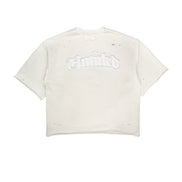 Short Sleeve White Crewneck
