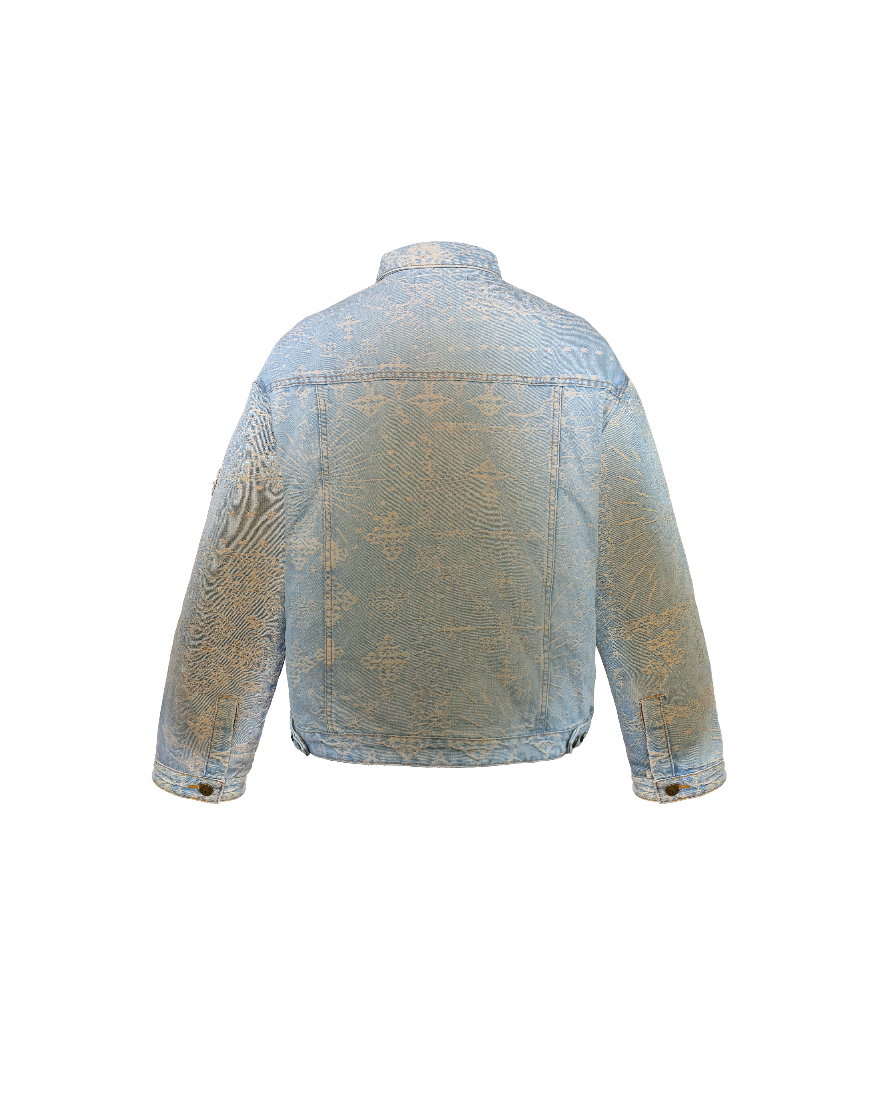 Jacquard Blue Denim Jacket