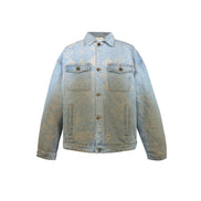 Jacquard Blue Denim Jacket