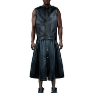 Black Leather Vest