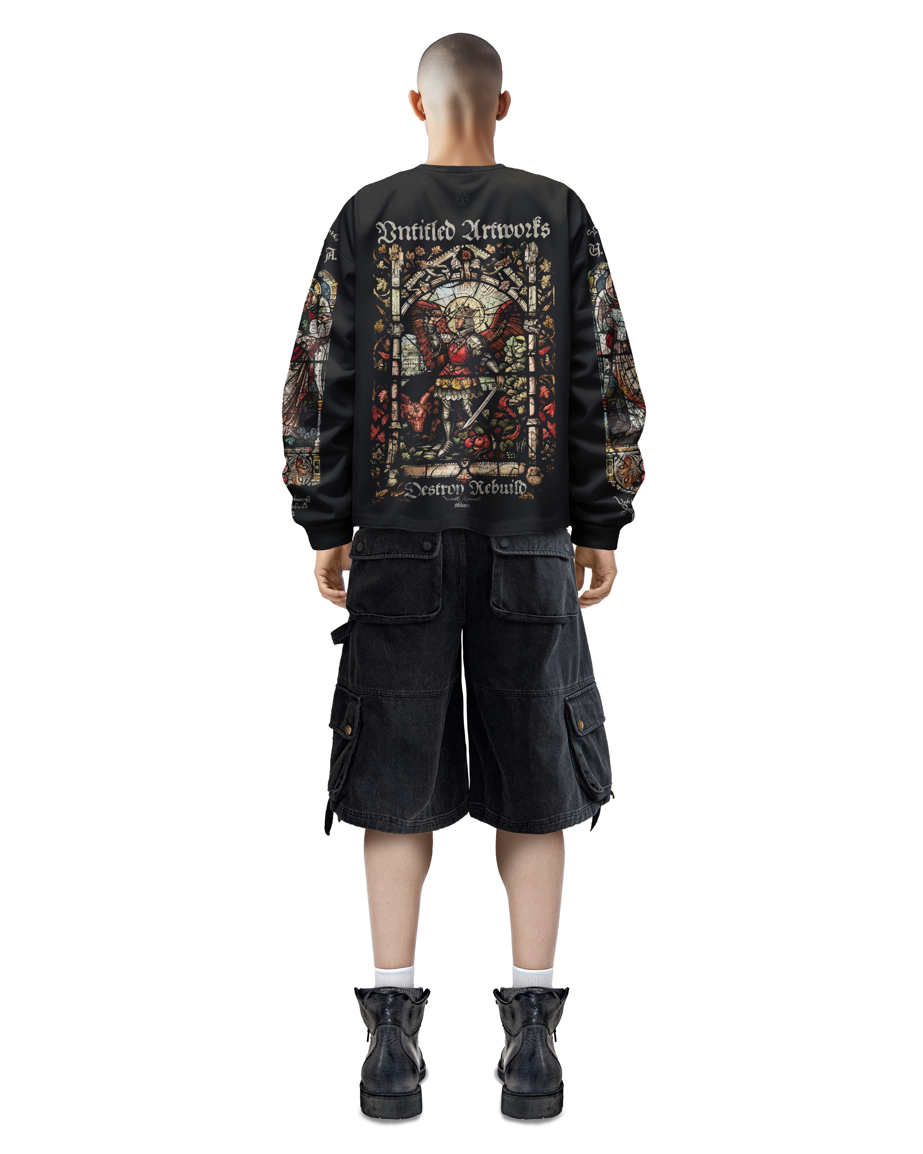 Cathedral Black Long Sleeve T-Shirt