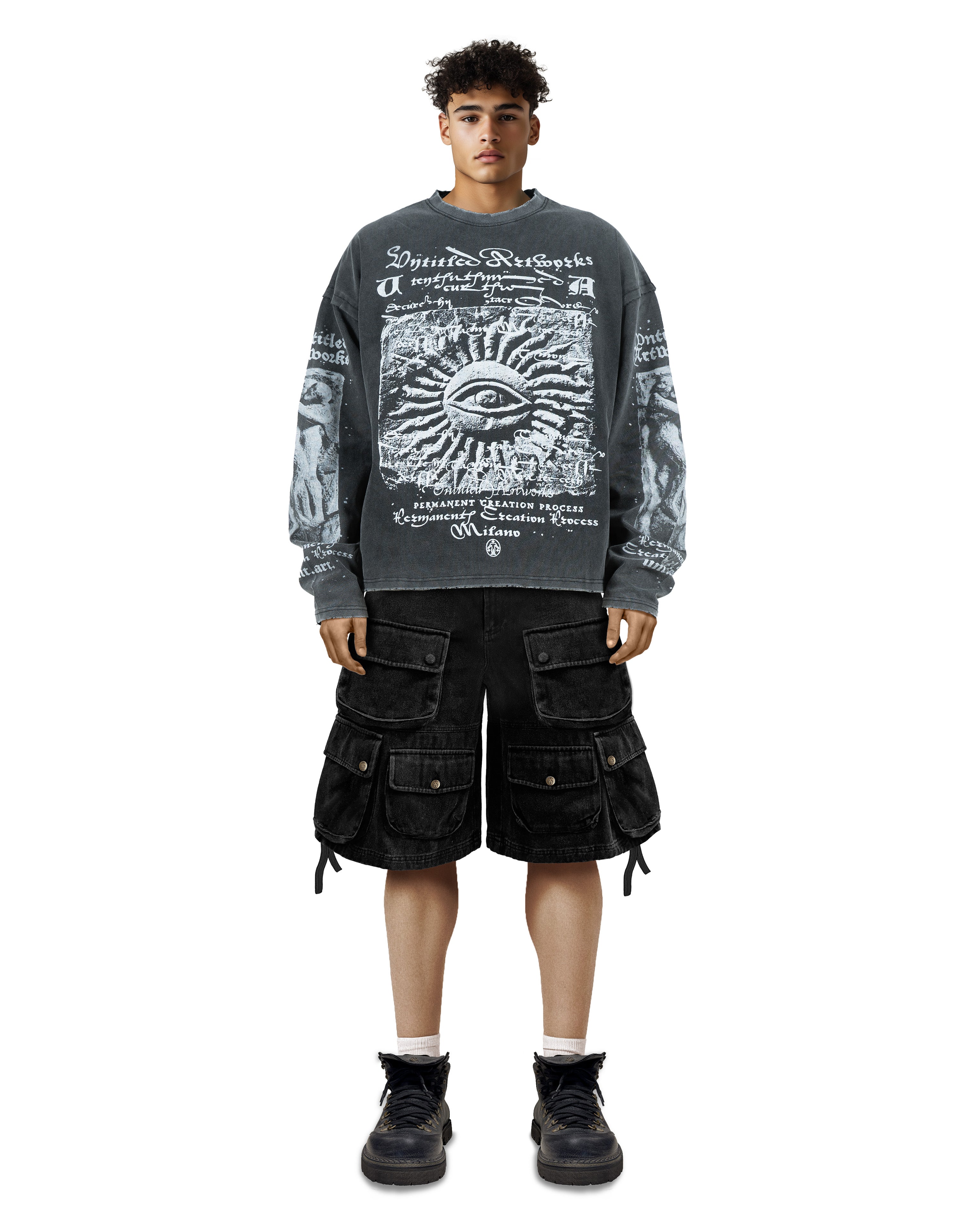 Militia Black Long Sleeve T-Shirt