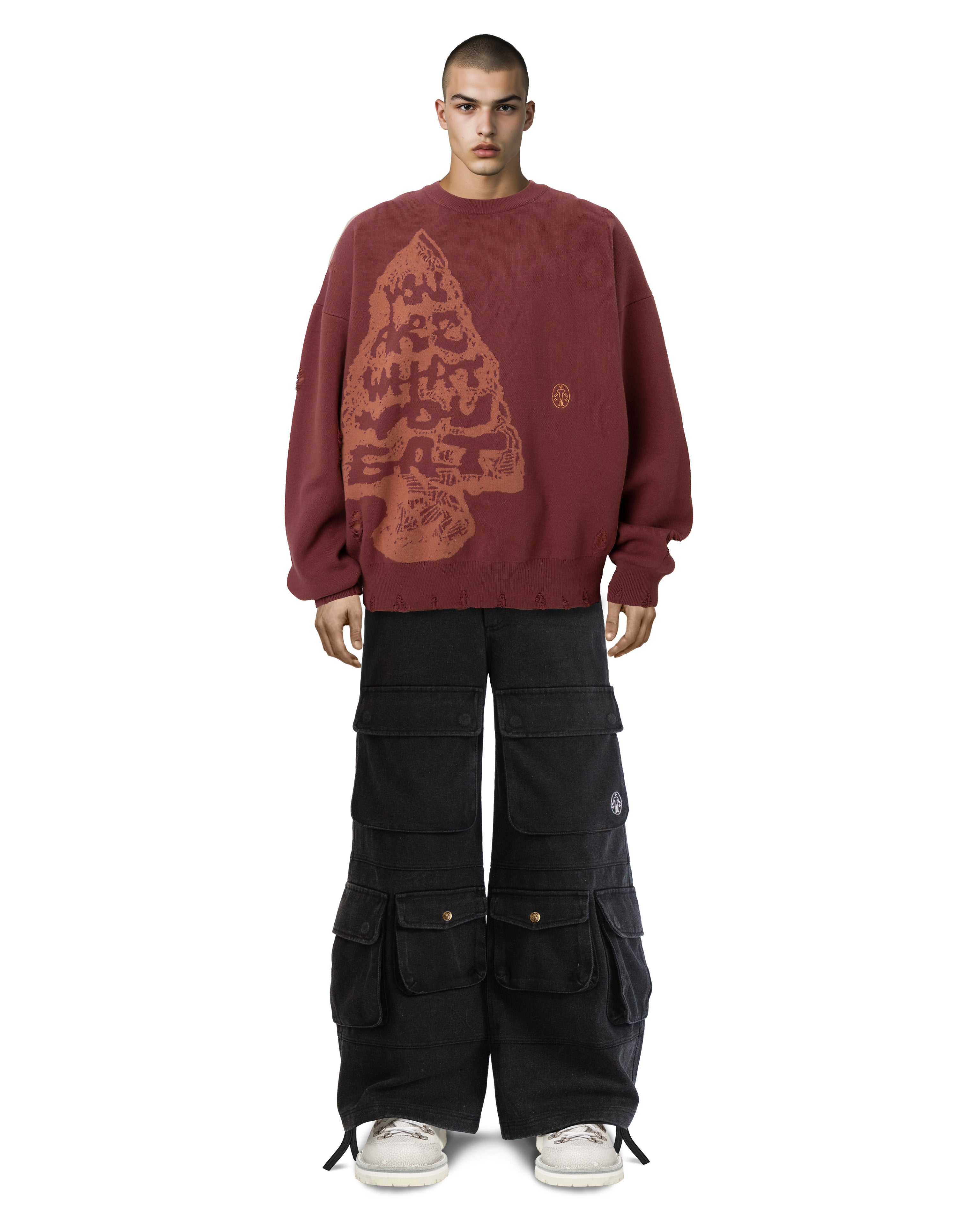 Arrow Rust Crewneck Sweater