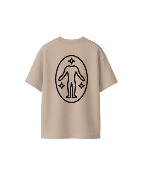 Essential Logo Taupe T-Shirt