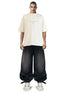 Tobi Wide Leg Black Jeans Dirty Washed