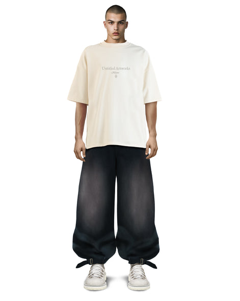 Tobi Wide Leg Black Jeans Dirty Washed