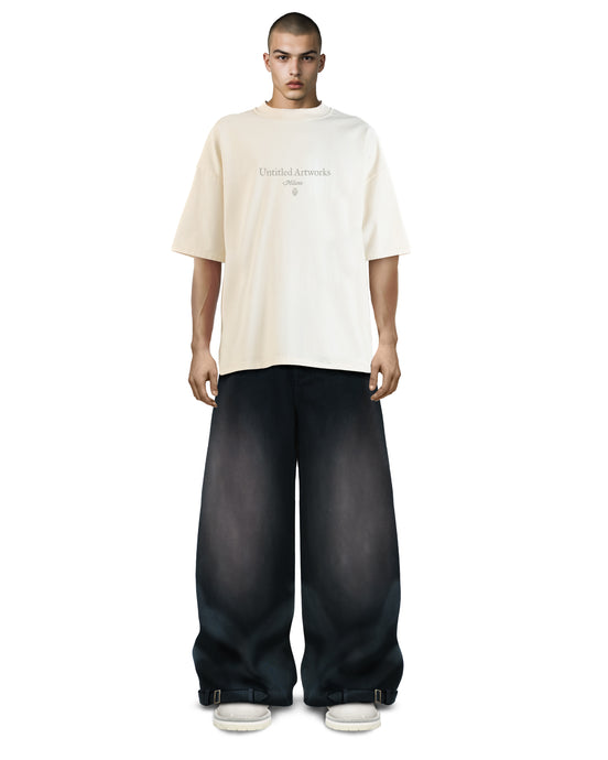 Tobi Wide Leg Black Jeans Dirty Washed