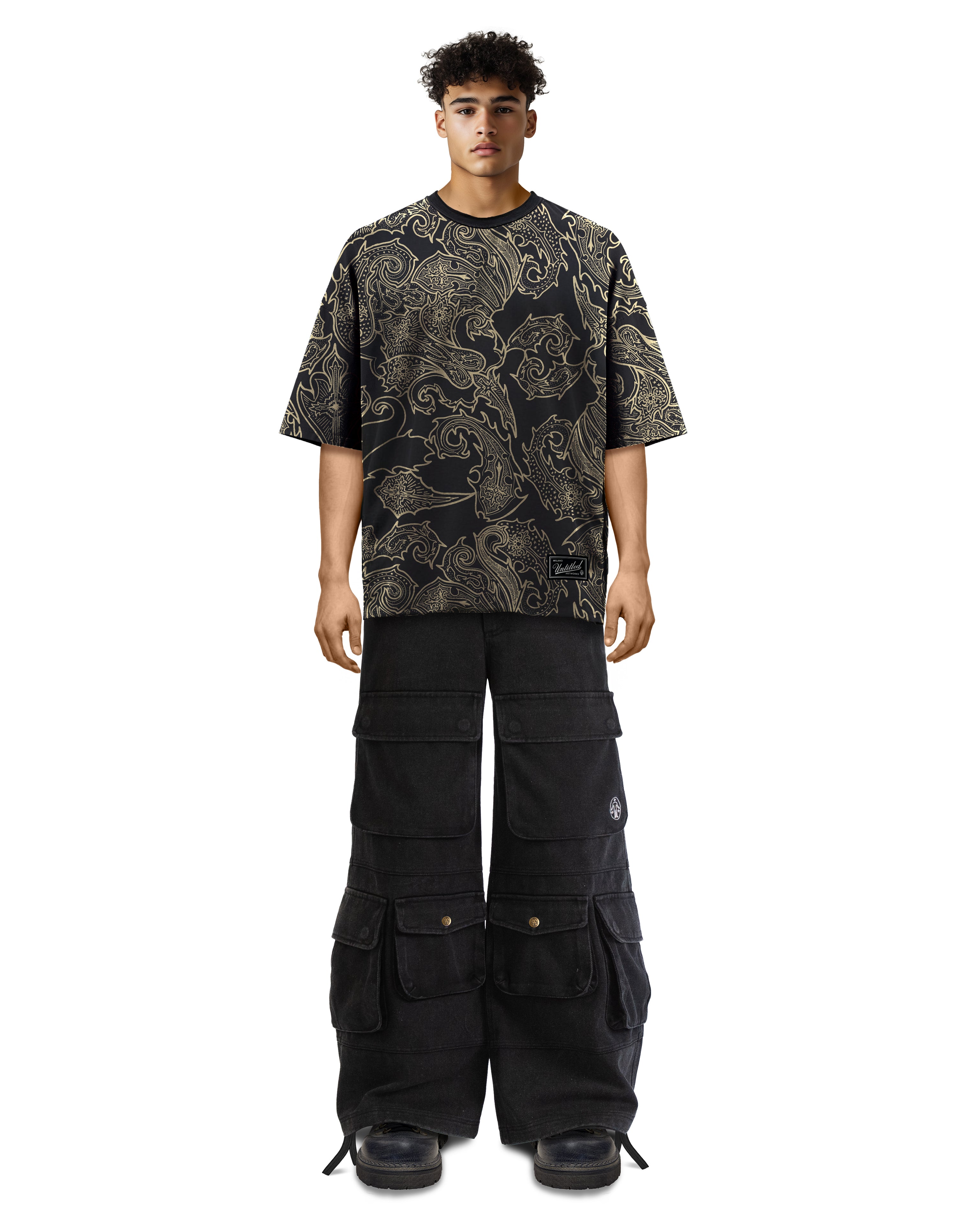 Motive Black T-Shirt