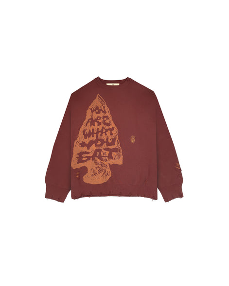 Arrow Rust Crewneck Sweater