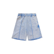 Washed Blue Sweat Shorts