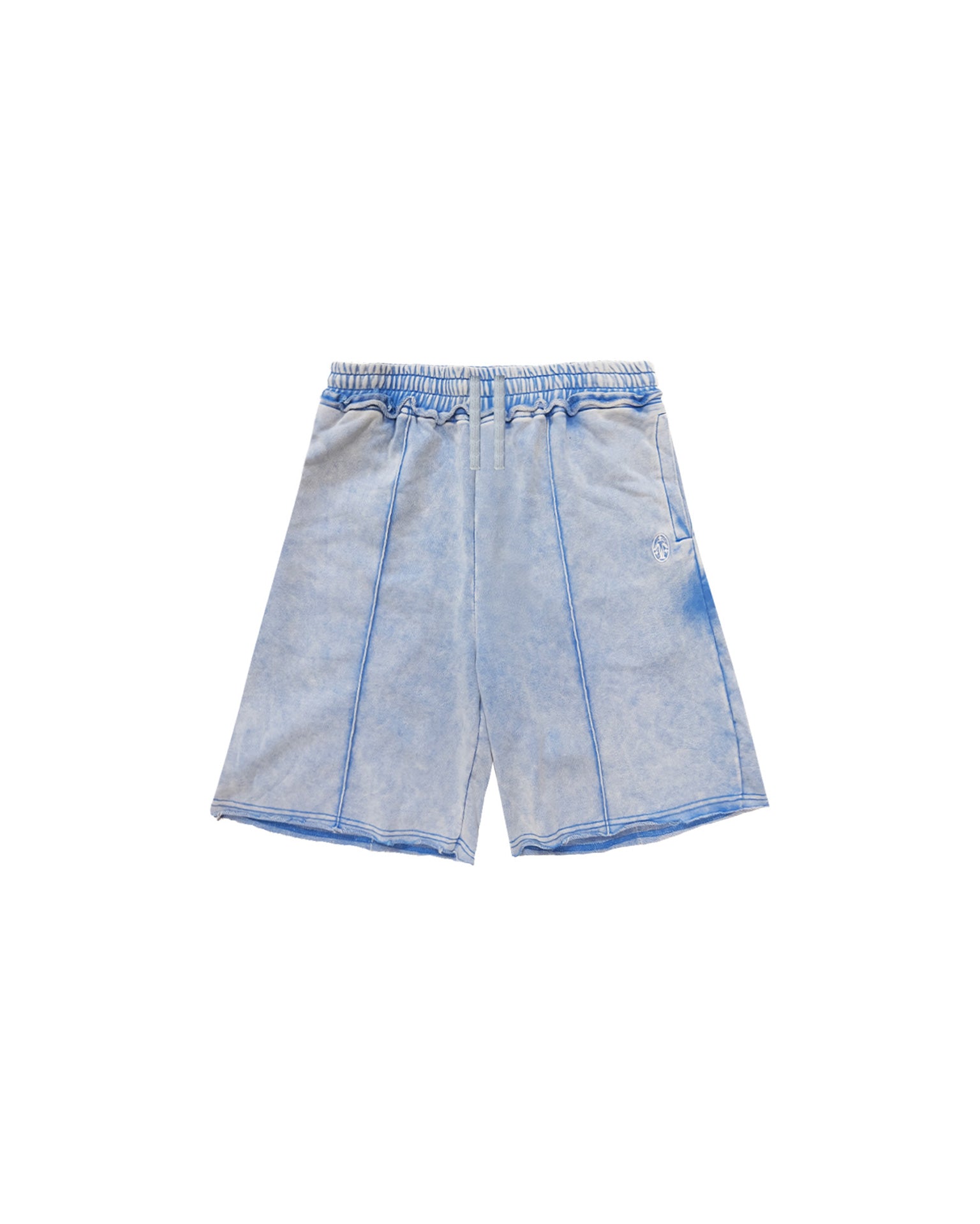 Washed Blue Sweat Shorts