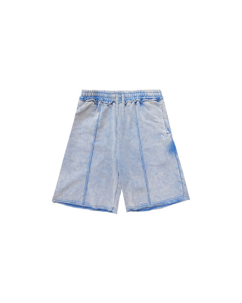 Washed Blue Sweat Shorts