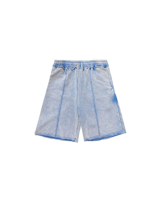 Washed Blue Sweat Shorts