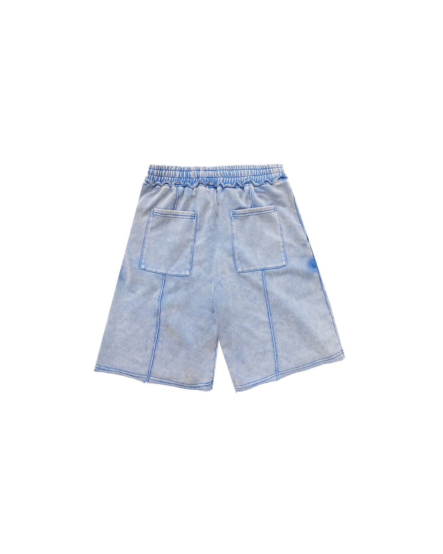 Washed Blue Sweat Shorts