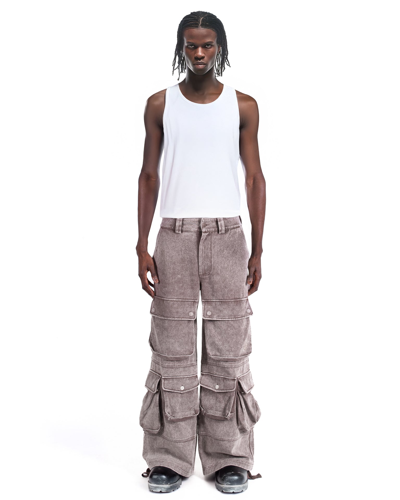 Cargo Wide Washed Wood Brown