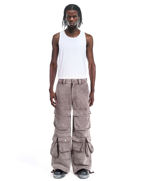 Cargo Wide Washed Wood Brown