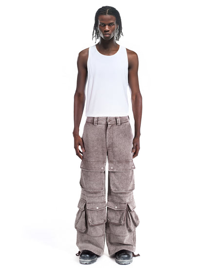 Cargo Wide Washed Wood Brown