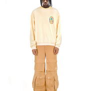 Playful Canvas Crewneck Sweatshirt