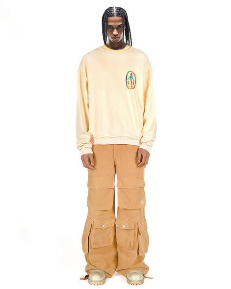 Playful Canvas Crewneck Sweatshirt