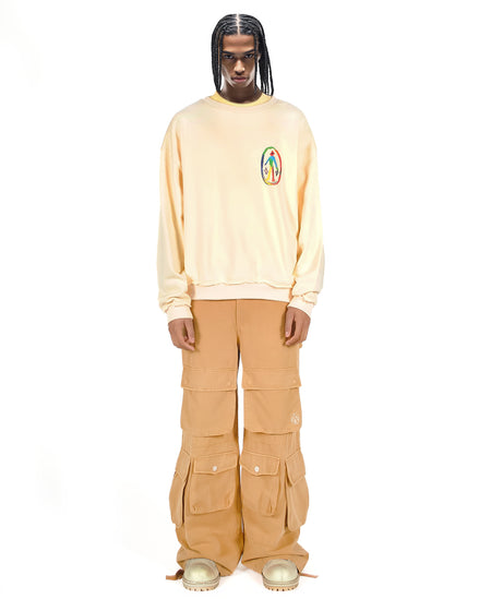 Playful Canvas Crewneck Sweatshirt