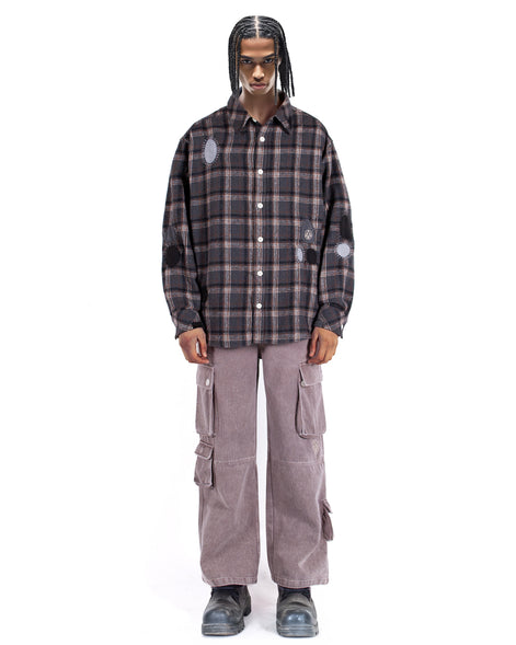 Shirt Check Flannel Storm Grey