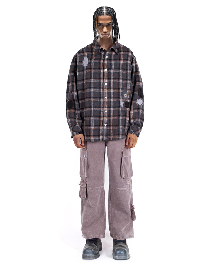 Shirt Check Flannel Storm Grey