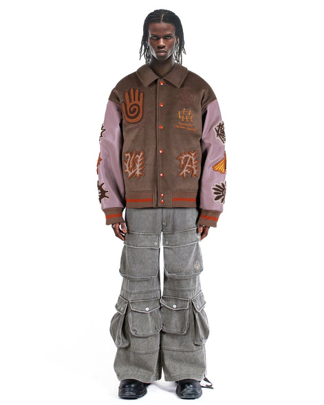 Varsity Jacket Rooting Moss