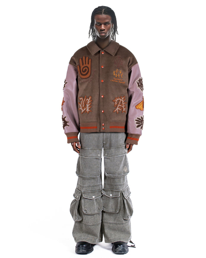 Varsity Jacket Rooting Moss