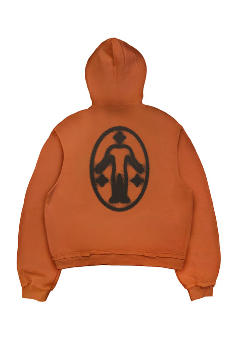 Hoodie Fade Rust