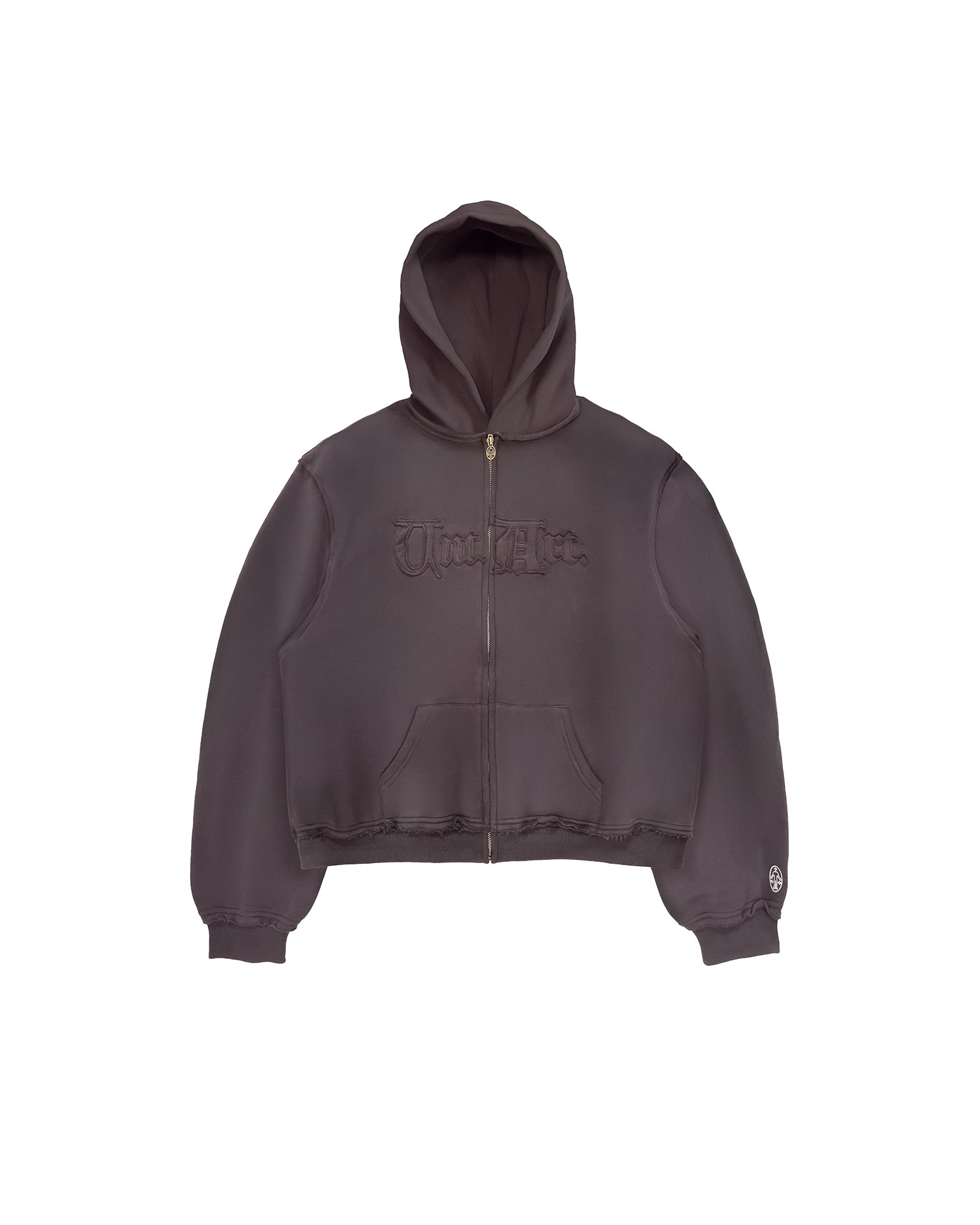 Hoodie Zip Record Black