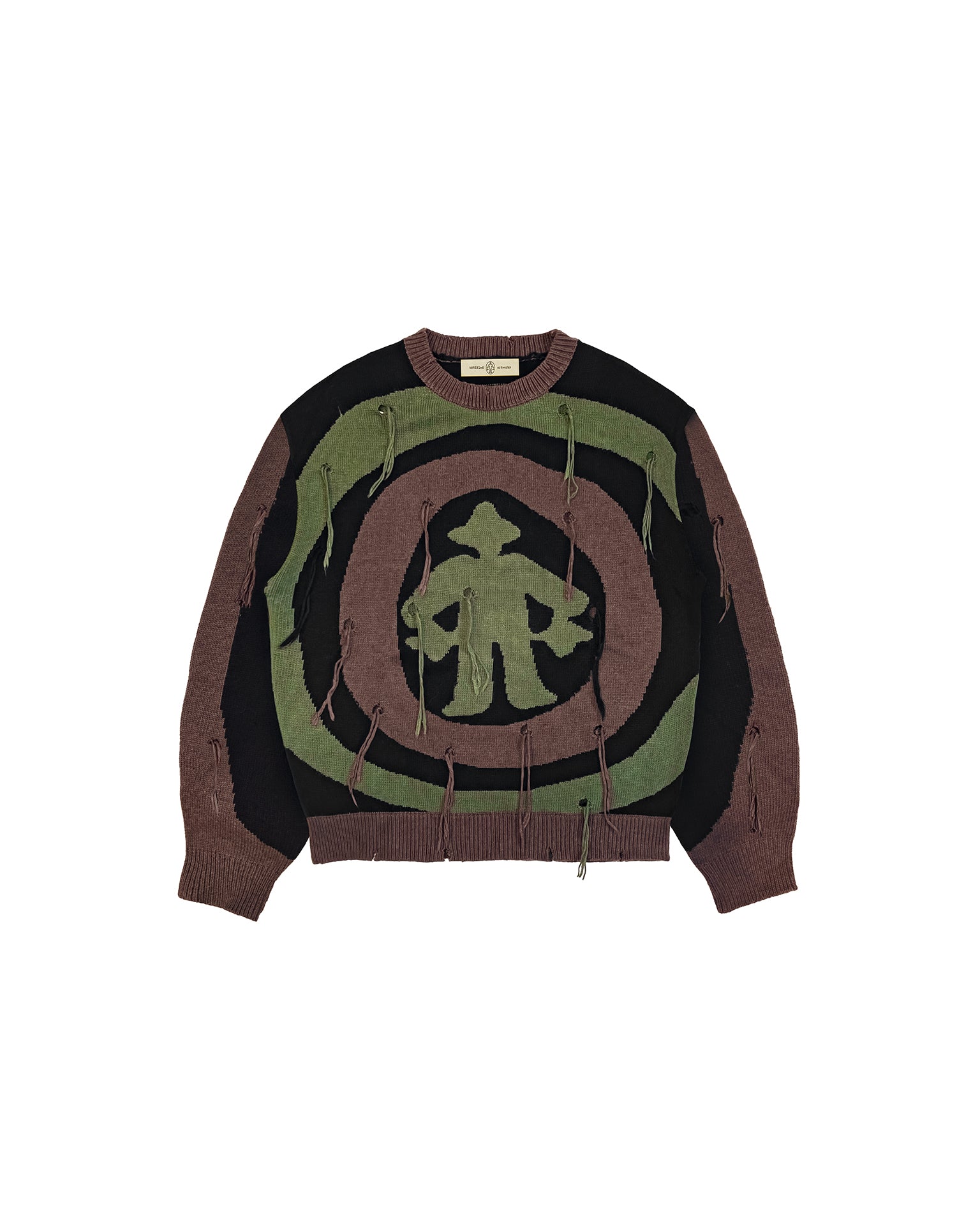 Knit Logo Spiral Moss