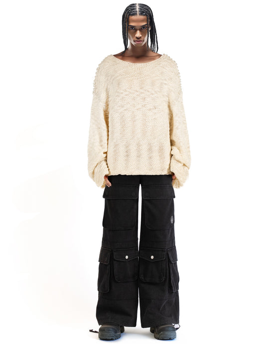 Oversize Crewneck Stitch Canvas