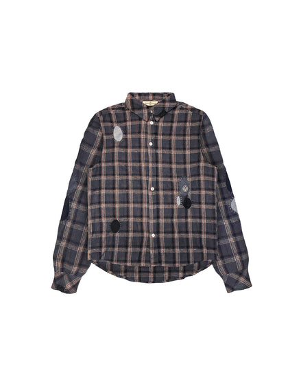 Shirt Check Flannel Storm Grey