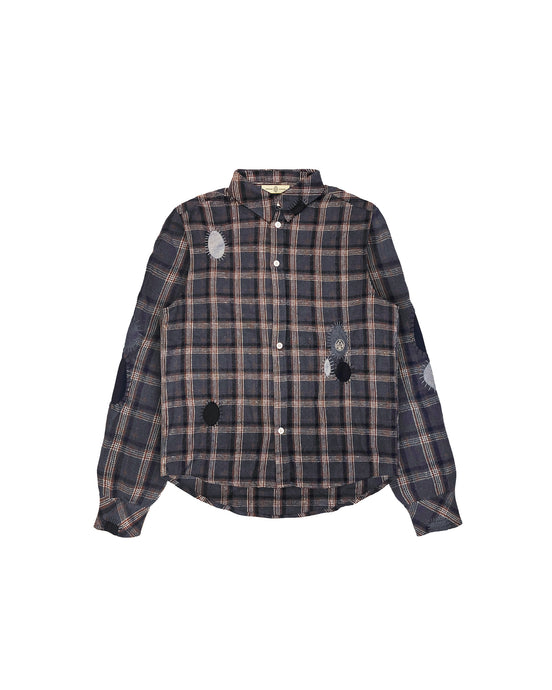 Shirt Check Flannel Storm Grey