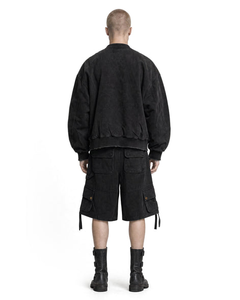 Cargo Shorts Washed Black