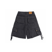 Cargo Shorts Washed Black