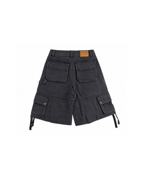 Cargo Shorts Washed Black