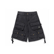 Cargo Shorts Washed Black